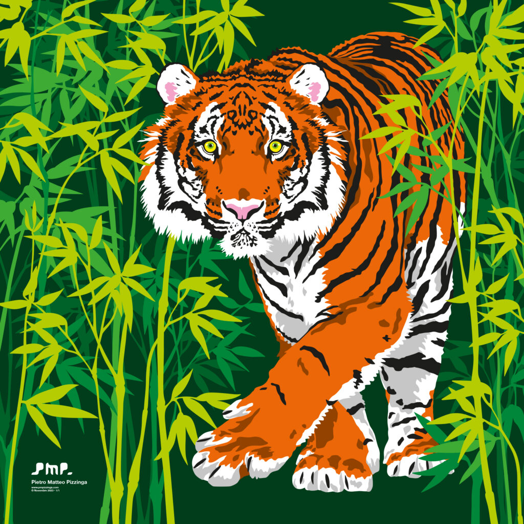 quadro tigre 5 novembre 2023 pietro matteo pizzinga